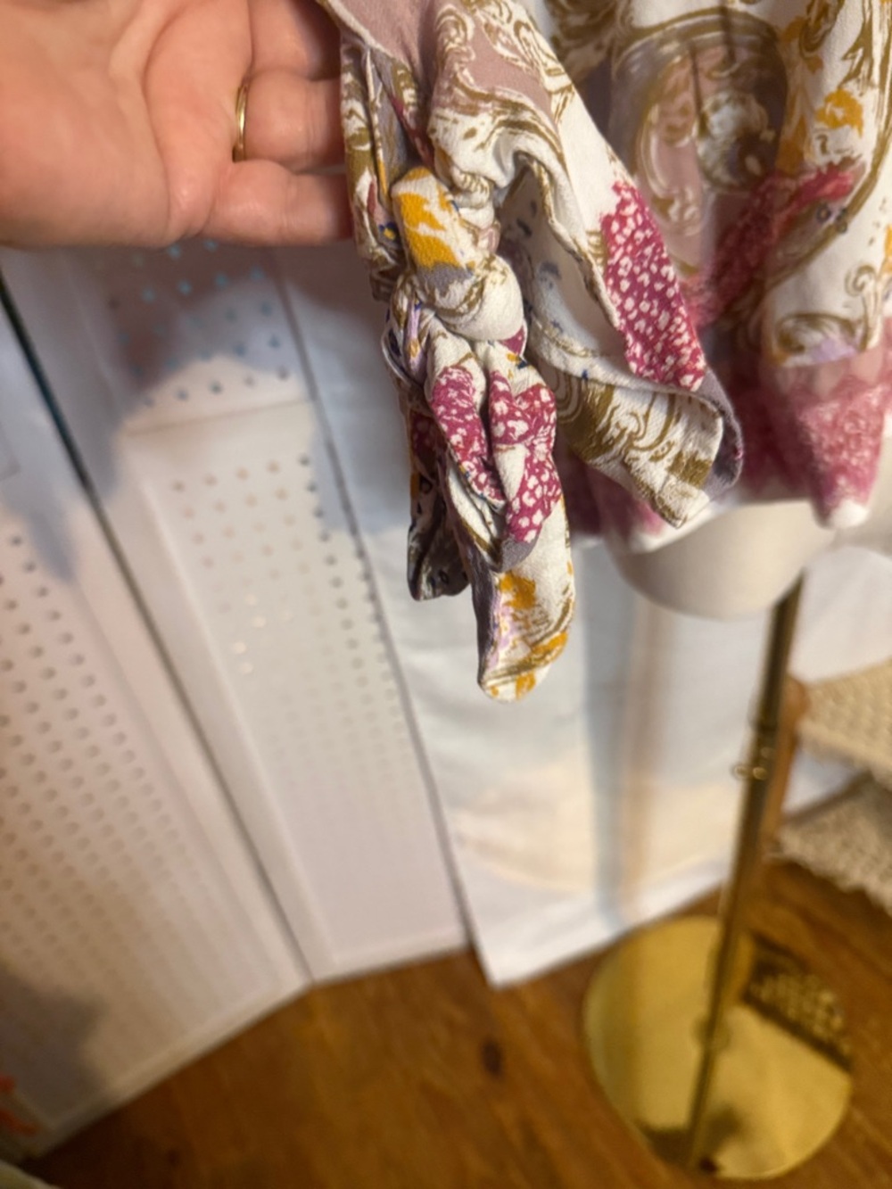 Free People Pink Paisley Button-Down Blouse - Picture 6 of 7
